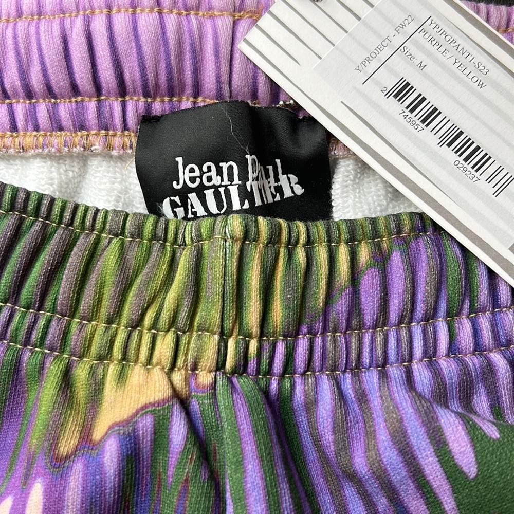 Jean Paul Gaultier Purple & Yellow Body Morph Sweatpants - Picture 6 of 6
